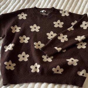 Floral Patterned Women's Sweater